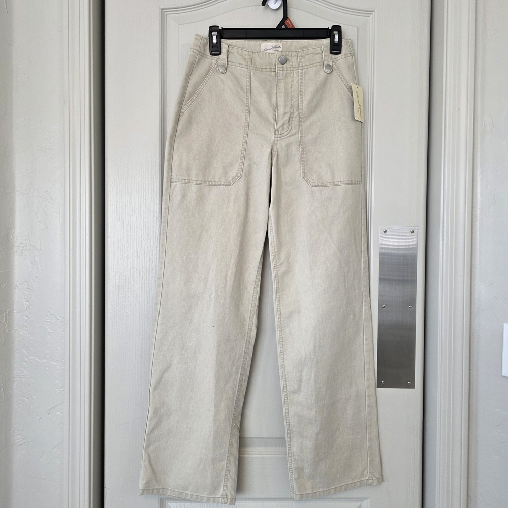 Universal Thread Tan High-Rise Wide Leg Jeans